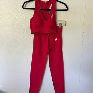 2 piece seamless “Do You Even” brand athletic set